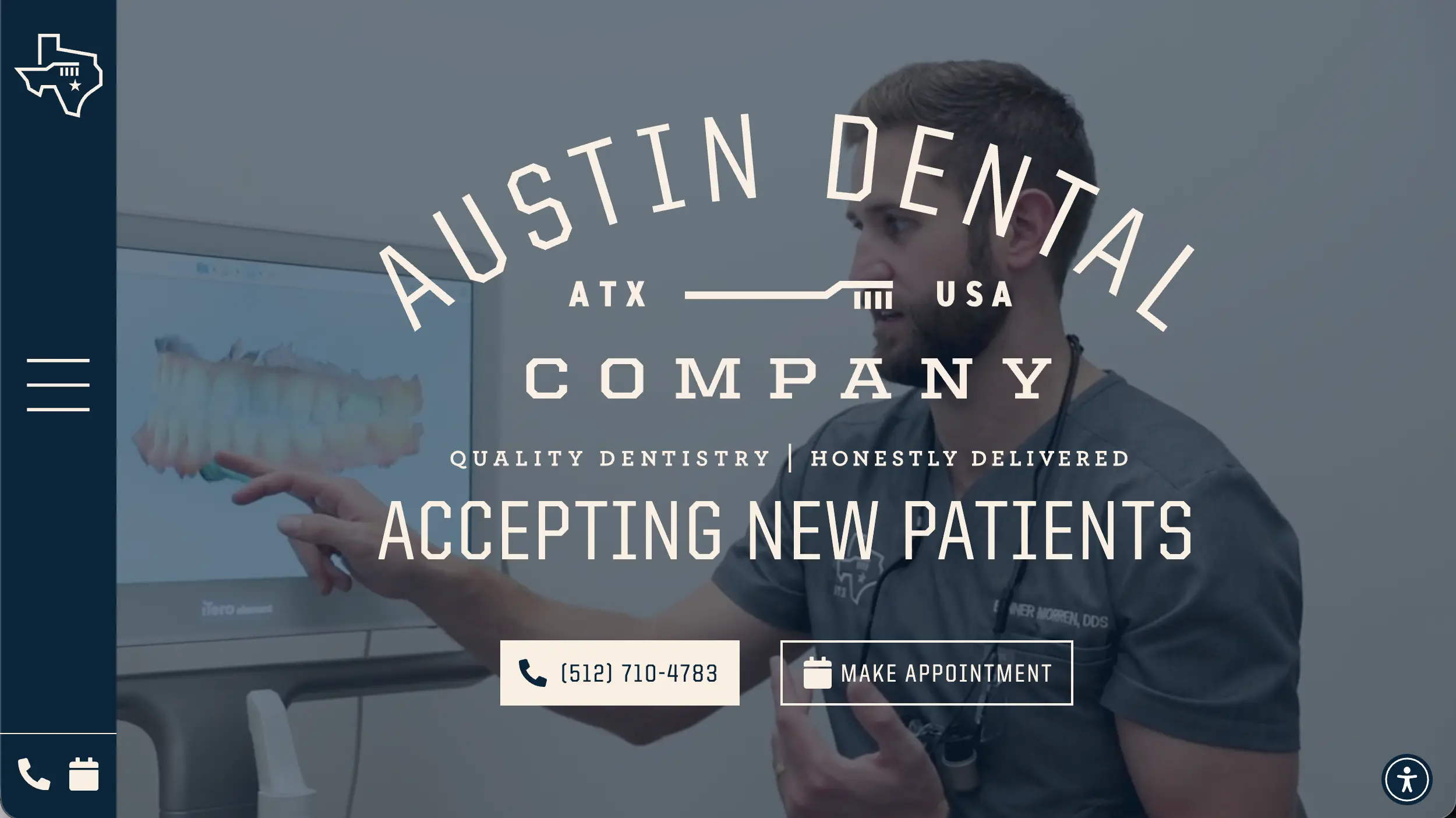 Austin Dental Company website example