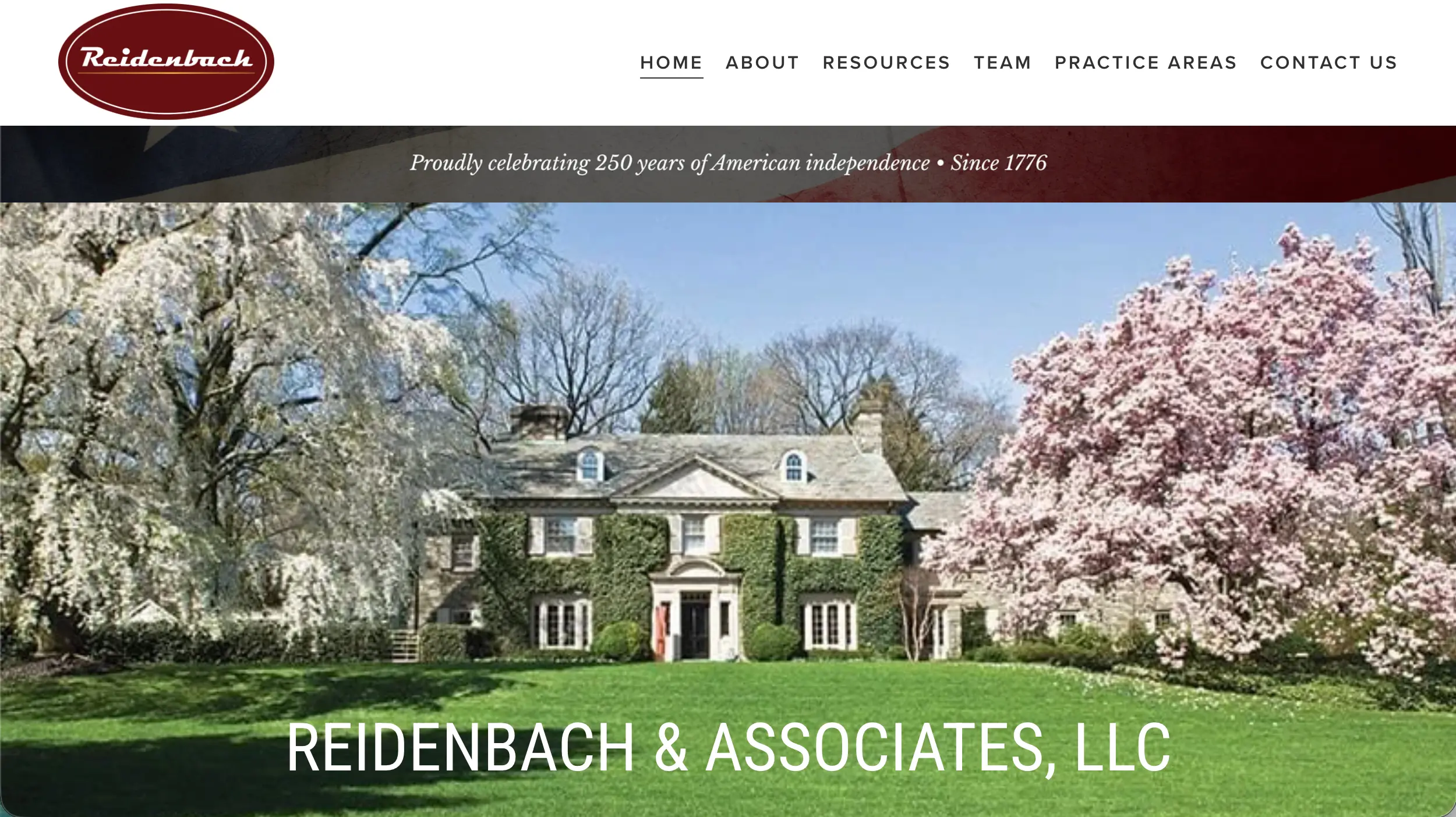 Reidenbach and Associates law firm website example