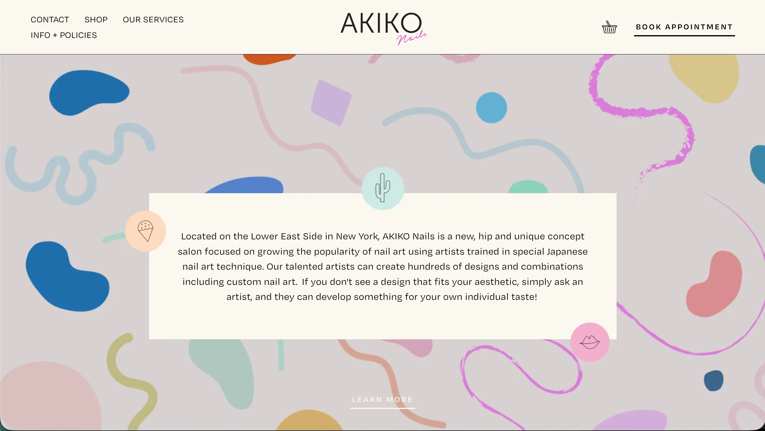AKIKO Nails nail art website example