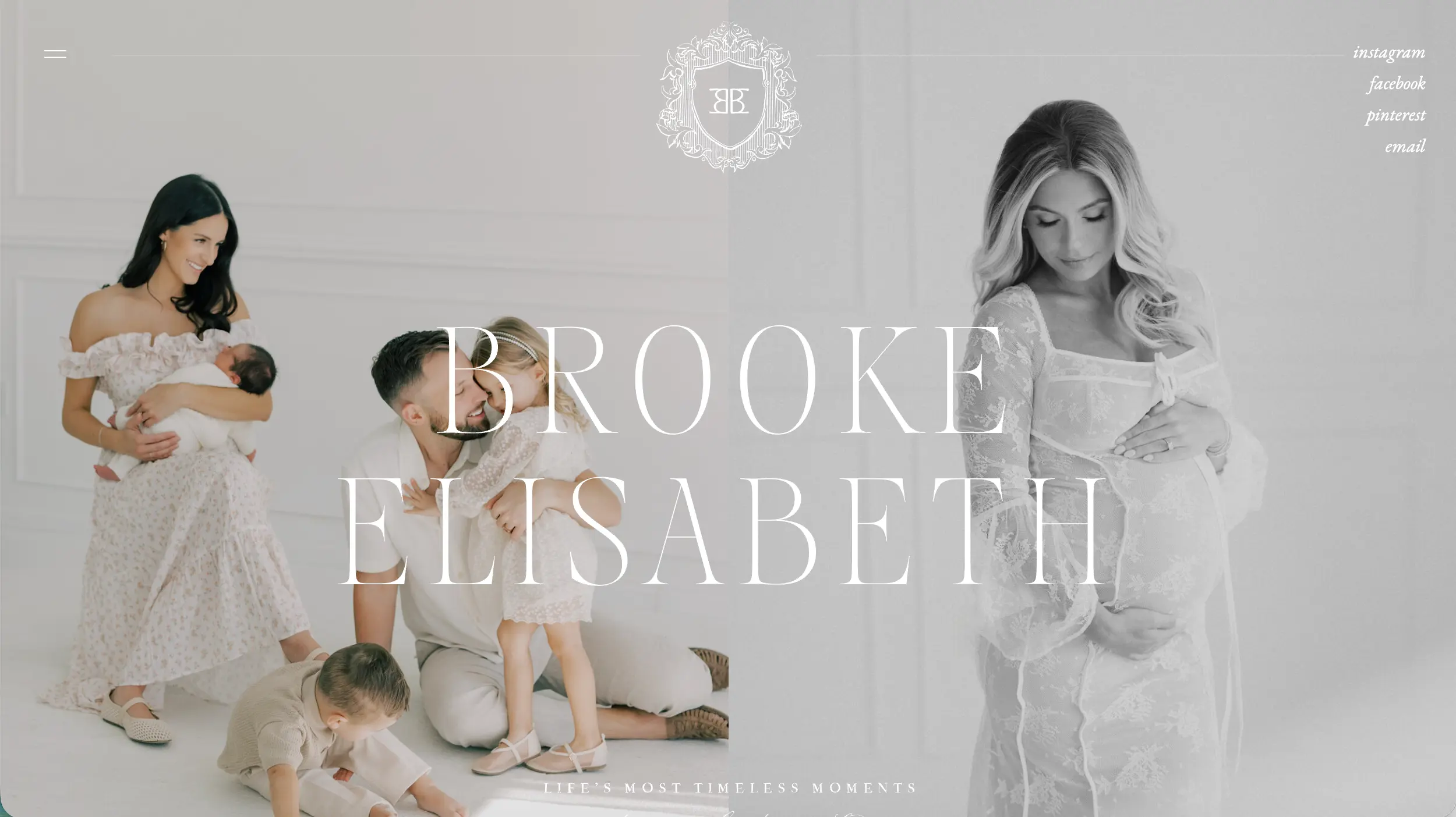 Brooke Elisabeth Photography newborn photographer website example